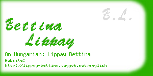 bettina lippay business card